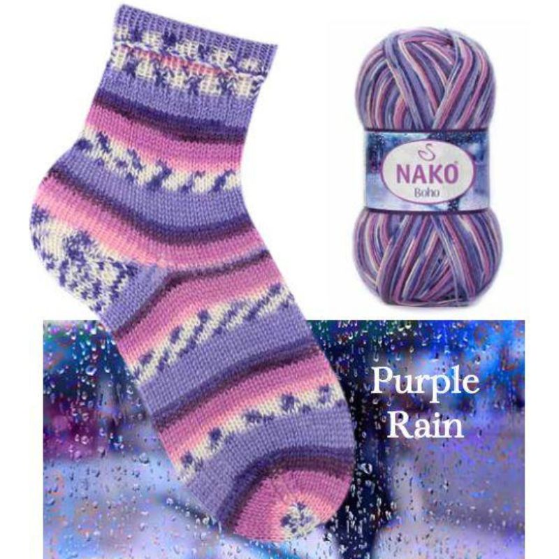 boho nako 82456 purple rain