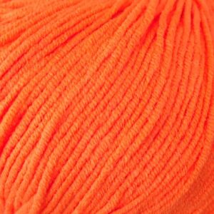 włóczka na maskotki Yarn art jeans 77 ultra pomarańcz